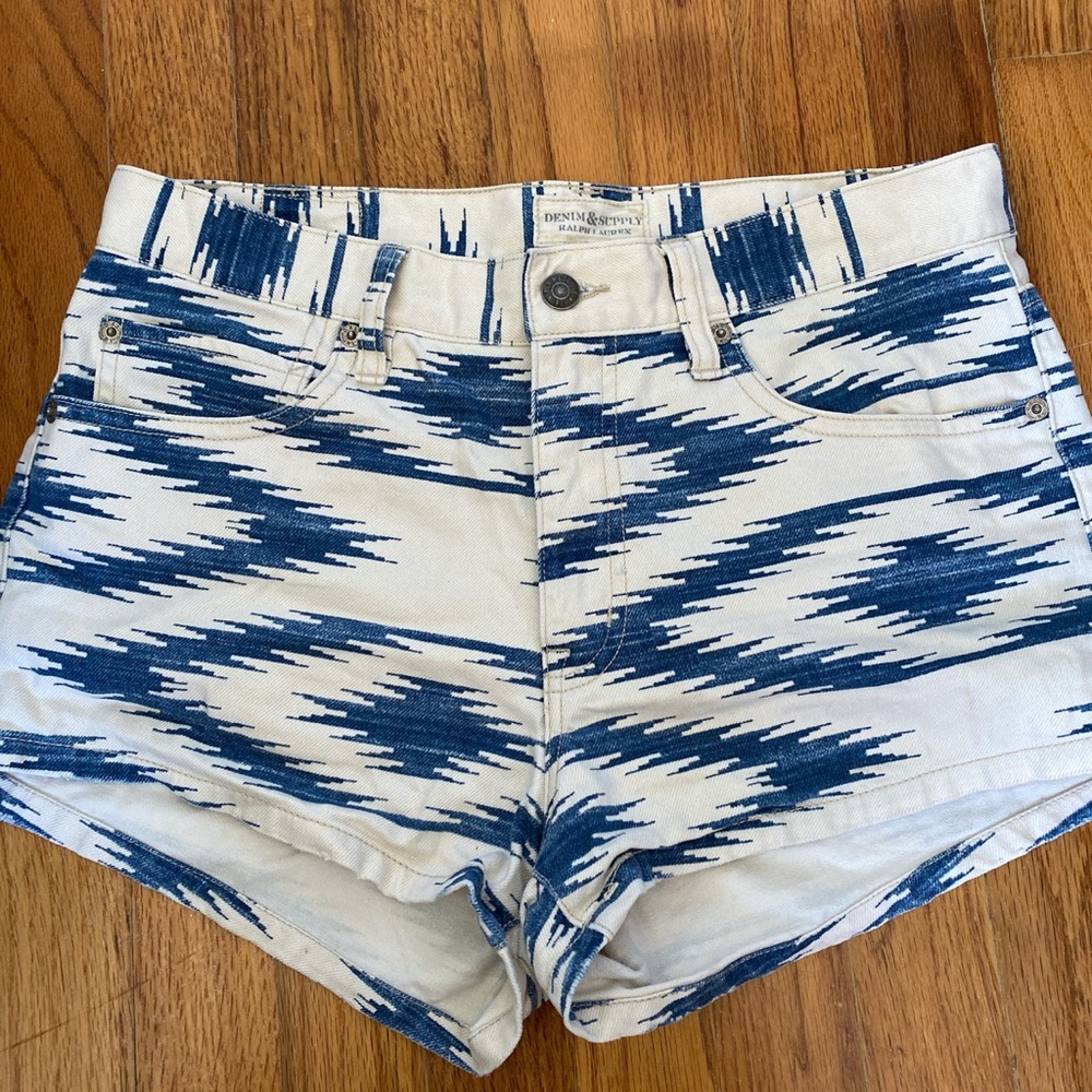 Ralph Lauren mid rise jean shorts. Like New!